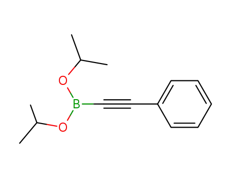 Molecular Structure of 121021-26-9 (2-PHENYLACETYLENE-1-BORONIC ACID DIISOPROPYL ESTER)