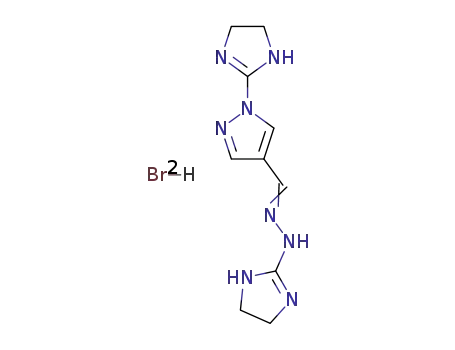 1-<imidazol-2-in-2-yl>pyrazole-4-carbaldehyde <imidazol-2-in-2-yl>hydrazone dibromohydrate