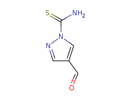 1H-Pyrazole-1-carbothioamide, 4-formyl- (9CI)