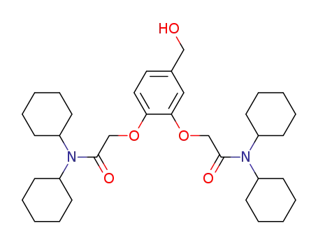 N,N,N',N'-tetrakis-(cyclohexyl)-4-hydroxymethyl-1,2-phenylenedioxydiacetamide