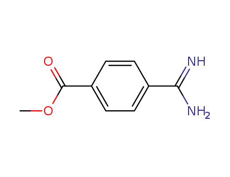 Molecular Structure of 50466-15-4 (4-METHOXYCARBONYLBENZAMIDINE DIHYDROCHLORIDE)