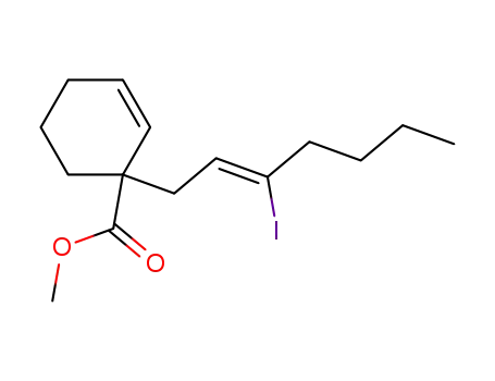 methyl 1-(Z-3'-iodo-2'-hepten-1'-yl)-2-cyclohexene-1-carboxylate