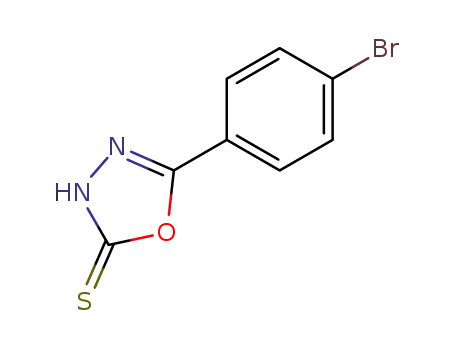 Molecular Structure of 41421-19-6 (5-(4-BROMO-PHENYL)-[1,3,4]OXADIAZOLE-2-THIOL)