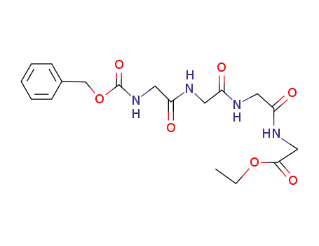 Molecular Structure of 4811-37-4 (ethyl 2-[[2-[[2-[(2-phenylmethoxycarbonylaminoacetyl)amino]acetyl]amin o]acetyl]amino]acetate)