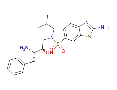 6-Benzothiazolesulfonamide,
2-amino-N-[(2R,3S)-3-amino-2-hydroxy-4-phenylbutyl]-N-(2-methylprop
yl)-