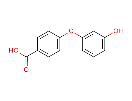Molecular Structure of 56183-35-8 (4-(3-HYDROXYPHENOXY)BENZOIC ACID)