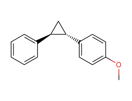 Benzene, 1-methoxy-4-(2-phenylcyclopropyl)-, trans-