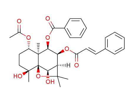 1-acetoxy-9-benzoyloxy-8-trans-cinnamoyloxy-4,6-dihydroxy-dihydro-β-agarofuran