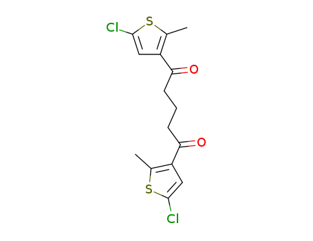 Molecular Structure of 219537-95-8 (1,5-Bis(5-chloro-2-methylthiophen-3-yl)pentane-1,5-dione)