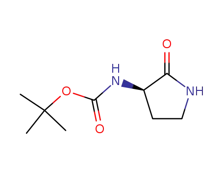 Molecular Structure of 251938-49-5 (Carbamic acid, [(3R)-2-oxo-3-pyrrolidinyl]-, 1,1-dimethylethyl ester (9CI))