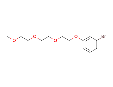 Molecular Structure of 318261-63-1 (1-bromo-3-(2-(2-(2-methoxyethoxy)ethoxy)ethoxy)benzene)