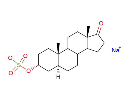 Molecular Structure of 2681-45-0 (ETIOCHOLAN-3A-OL-17-ONE SULFATE SODIUM)