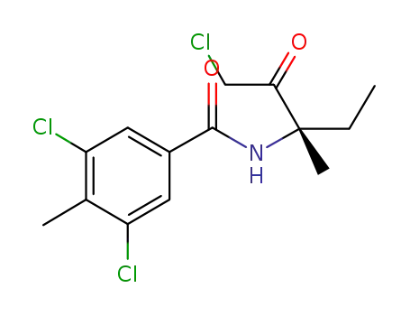 3,5-dichloro-N-(1-chloro-3-methyl-2-oxo-pentan-3-yl)-4-methyl-benzamide