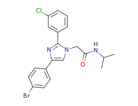 2-[4-(4-bromophenyl)-2-(3-chlorophenyl)-1H-imidazol-1-yl]-N-(propan-2-yl)acetamide