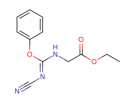 Molecular Structure of 454712-51-7 (Glycine, N-[(cyanoamino)phenoxymethylene]-, ethyl ester)