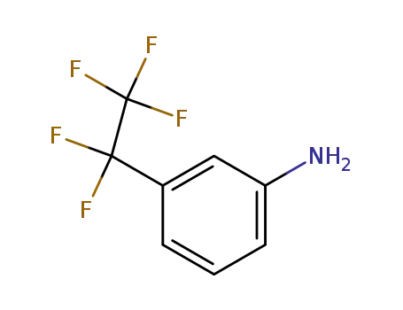Molecular Structure of 710-74-7 (Benzenamine, 3-(pentafluoroethyl)-)