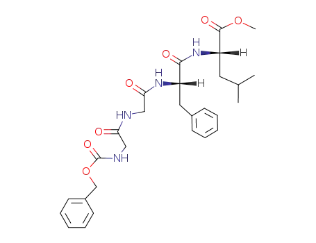 Molecular Structure of 68835-85-8 (L-Leucine,
N-[N-[N-[N-[(phenylmethoxy)carbonyl]glycyl]glycyl]-L-phenylalanyl]-,
methyl ester)