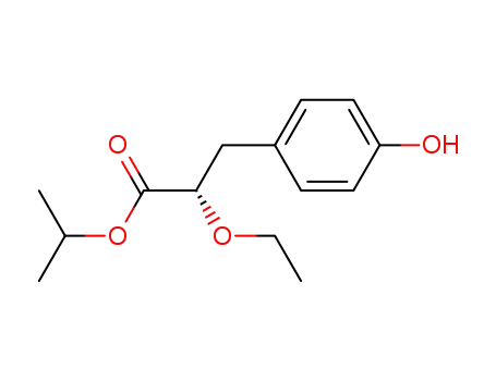 Molecular Structure of 325793-71-3 ((S)-2-ethoxy-3-(4-hydroxyphenyl)propanoic acid isopropyl ester)