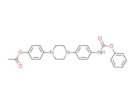 acetic acid 4-[4-(4-phenoxycarbonylamino-phenyl)-piperazin-1-yl]-phenyl ester