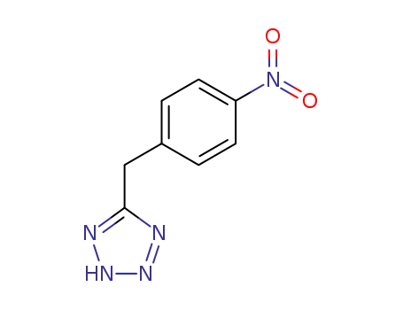Molecular Structure of 131090-44-3 (1H-TETRAZOLE, 5-[(4-NITROPHENYL)METHYL]-)