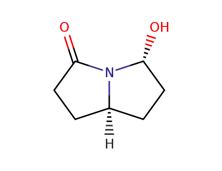 Molecular Structure of 80243-75-0 (3H-Pyrrolizin-3-one, hexahydro-5-hydroxy-, cis-)