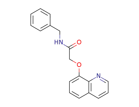 Molecular Structure of 88350-35-0 (Acetamide, N-(phenylmethyl)-2-(8-quinolinyloxy)-)