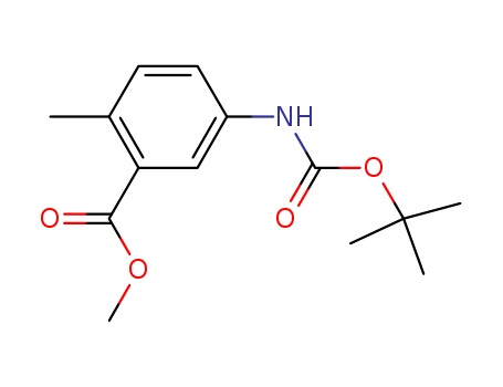 methyl 5-(tert-butoxycarbonylamino)-2-methyl-benzoate