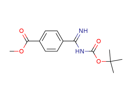 methyl 4-(N-(tert-butoxycarbonyl)carbamimidoyl)benzoate cas no. 135321-84-5 98%