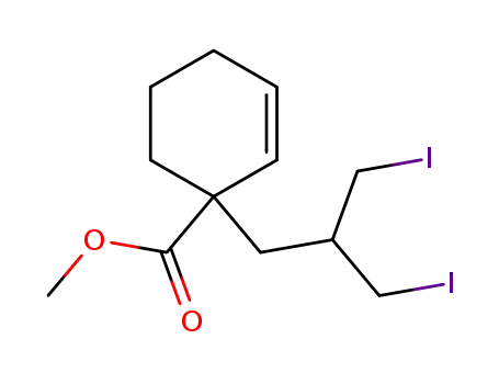 1-(3-Iodo-2-iodomethyl-propyl)-cyclohex-2-enecarboxylic acid methyl ester