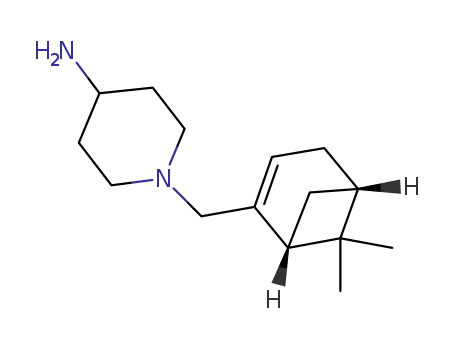 Molecular Structure of 590392-52-2 (4-Piperidinamine,
1-[[(1R,5S)-6,6-dimethylbicyclo[3.1.1]hept-2-en-2-yl]methyl]-)