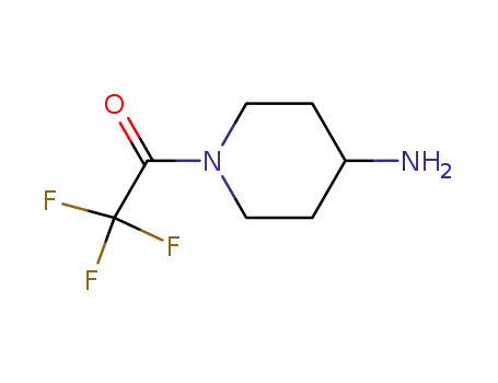 Molecular Structure of 497177-66-9 (4-Piperidinamine, 1-(trifluoroacetyl)- (9CI))