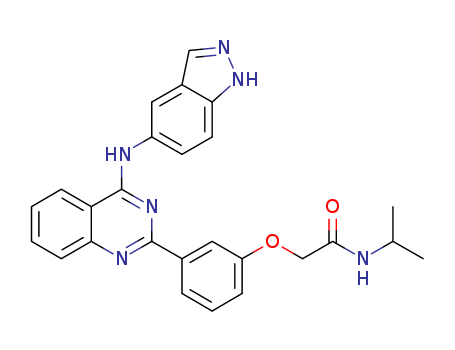 Acetamide, 2-[3-[4-(1H-indazol-5-ylamino)-2-quinazolinyl]phenoxy]-N-(1-methylethyl)-