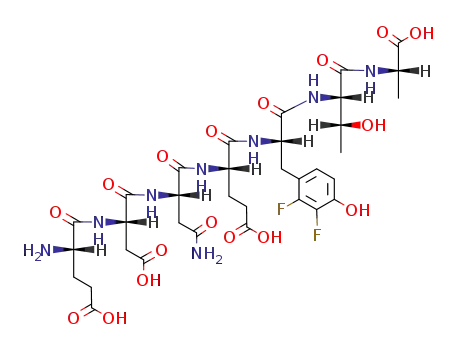 (S)-4-{(S)-2-[(S)-2-((S)-2-Amino-4-carboxy-butyrylamino)-3-carboxy-propionylamino]-3-carbamoyl-propionylamino}-4-[(S)-1-[(1S,2R)-1-((S)-1-carboxy-ethylcarbamoyl)-2-hydroxy-propylcarbamoyl]-2-(2,3-difluoro-4-hydroxy-phenyl)-ethylcarbamoyl]-butyric acid