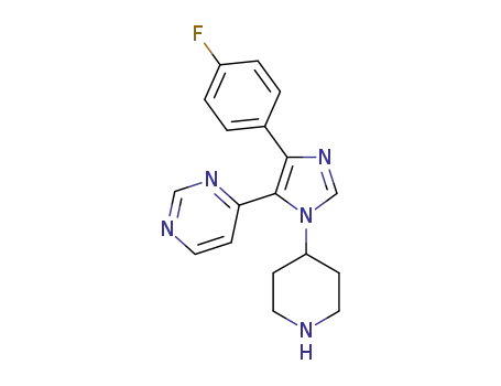 4-[4-(4-Fluorophenyl)-1-piperidin-4-yl-1H-imidazol-5-yl]pyrimidine