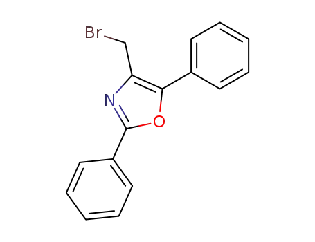 Molecular Structure of 133130-86-6 (Oxazole, 4-(bromomethyl)-2,5-diphenyl-)