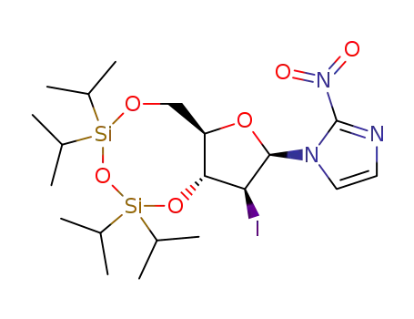Molecular Structure of 461003-96-3 (1-β-D-(3,5-tetraisopropyldisilyloxy-2-deoxy-2-iodoarabinofuranosyl)-2-nitroimidazole)