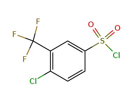 Molecular Structure of 32333-53-2 (4-Chloro-3-(trifluoromethyl)benzenesulfonyl chloride)