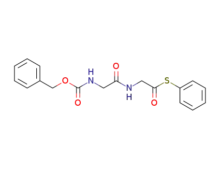 Molecular Structure of 17126-94-2 (<i>N</i>-(<i>N</i>-benzyloxycarbonyl-glycyl)-thioglycine <i>S</i>-phenyl ester)