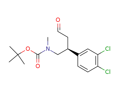 Molecular Structure of 164328-62-5 ([(2S)-2-(3,4-dichloro-phenyl)-4-oxo-butyl]-methyl-carbamic acid tert-butyl ester)