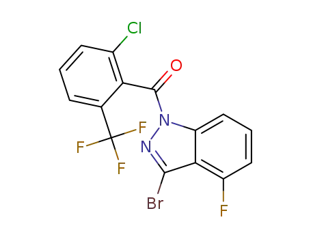 (3-bromo-4-fluoro-1H-indazol-1-yl)(2-chloro-6-(trifluoromethyl)phenyl)methanone