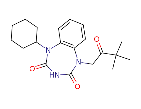 1-cyclohexyl-5-(3,3-dimethyl-2-oxobutyl)-1H-benzo[f][1,3,5]triazepine-2,4(3H,5H)-dione