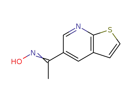 Molecular Structure of 21344-44-5 ((Z)-1-(Thieno[2,3-b]pyridin-5-yl)ethanone oxime)