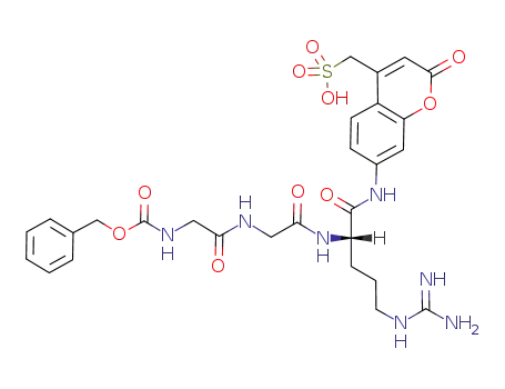 7-(N-benzyloxycarbonylglycylglycyl-L-arginyl)aminocoumarin-4-methanesulfonic acid