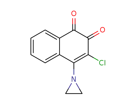 Molecular Structure of 104116-26-9 (4-aziridin-1-yl-3-chloro-[1,2]naphthoquinone)