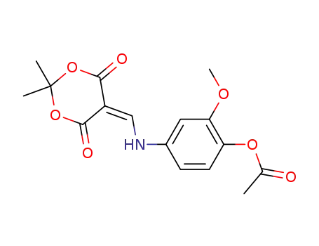 1,3-Dioxane-4,6-dione,
5-[[[4-(acetyloxy)-3-methoxyphenyl]amino]methylene]-2,2-dimethyl-