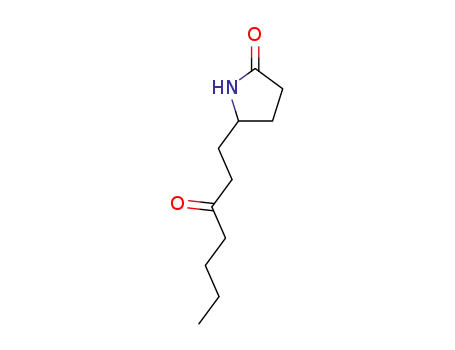 Molecular Structure of 116454-69-4 (5-(3'-oxoheptyl)pyrrolidin-2-one)