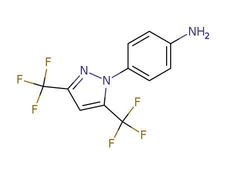 4-(3,5-BIS(TRIFLUOROMETHYL)-1H-PYRAZOL-1-YL)PHENYLAMINE  CAS NO.123066-64-8