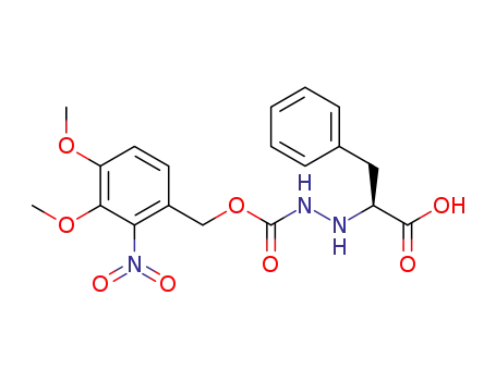 (S)-2-[N'-(3,4-Dimethoxy-2-nitro-benzyloxycarbonyl)-hydrazino]-3-phenyl-propionic acid