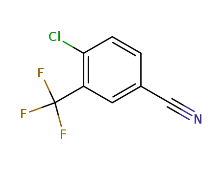 Molecular Structure of 1735-54-2 (4-CHLORO-3-(TRIFLUOROMETHYL)BENZONITRILE)