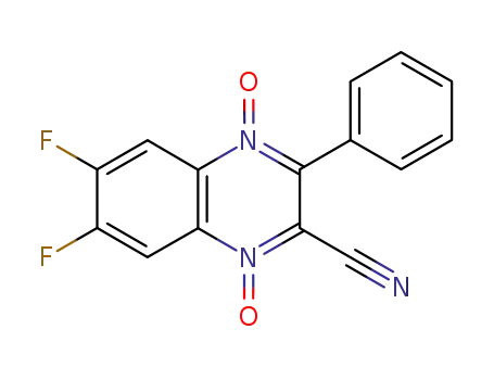2-Quinoxalinecarbonitrile, 6,7-difluoro-3-phenyl-, 1,4-dioxide
